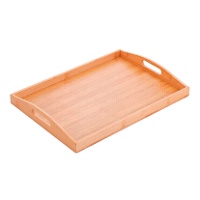 Bandeja de 40 x 29 cm bambú con asas