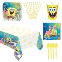 Pack para fiesta de Bob Esponja - 8 personas