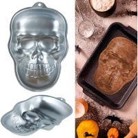 Molde de calavera de metal de 27 x 18 cm