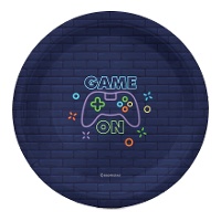 Platos de Game On Videojuego de 18 cm - 8 unidades