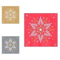 Servilletas de estrella de Navidad de 16,5 x 16,5 cm - Maxi Products - 30 unidades