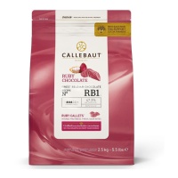 Pepitas para derretir de chocolate Ruby de 2,5 kg - Callebaut