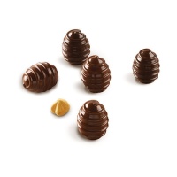 Molde para huevos de chocolate Choco Spiral 3D de silicona de 17,5x 21 x 3 cm - Silikomart