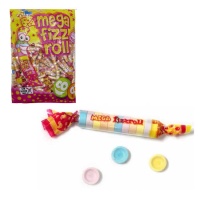 Caramelos comprimidos - Mega fizz roll - 200 unidades