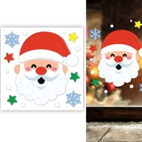 Decoración adhesiva de gel de Santa Claus