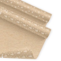 Papel de regalo kraft navideño de 70 cm x 2 m