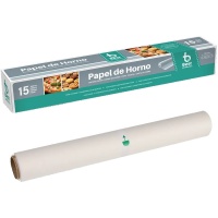 Papel de horno en rollo doble cara de 15 m - 1 unidad