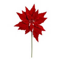 Rama decorativa de flor de pascua de 62 cm - 1 unidad