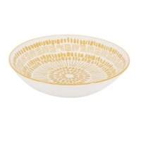 Plato de 20,5 cm estampado amarillo hondo