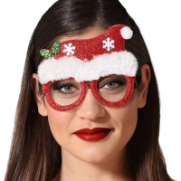 Gafas de sombrero navideño