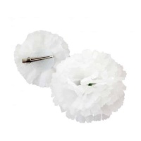 Clavel blanco con pinza - 1 unidad