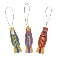Colgantes de Reyes Magos de Oriente - 3 unidades