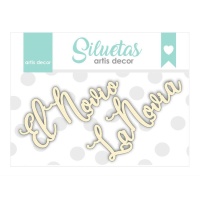 Chipboard novios - Artis decor - 2 piezas