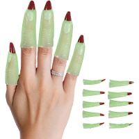 Dedos con garras monstruosas verde y marrón - 10 unidades