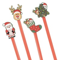Bolígrafo de Navidad de 19 cm - 1 unidad