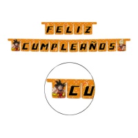 Guirnalda Feliz Cumpleaños de Dragon Ball de 3 m