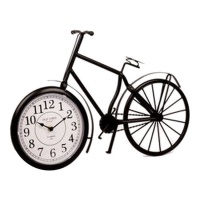 Reloj de mesa bicicleta negra - DCasa