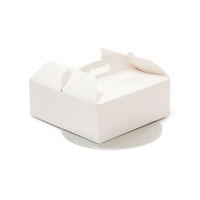 Caja para tarta con base redonda de 28,5 x 28,5 x 10 cm - Decora