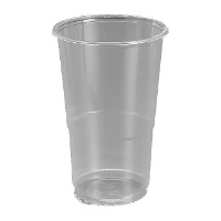 Vasos de 600 ml de plástico transparente - 25 unidades