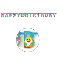 Guirnalda Happy Birthday de Baby Shark - 1,8 m