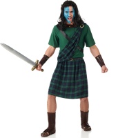 Disfraz de escocés Braveheart para hombre