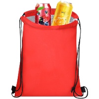 Mochila nevera con cuerdas de color liso