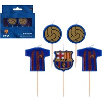 Velas del FC Barcelona logo - 5 unidades