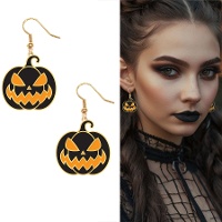 Pendientes de calabazas negras - 1 par