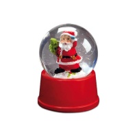 Bola de nieve con Papá Noel de 6,5 x 5 cm - 1 unidad