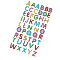 Pegatinas de letras de colores de 1,5 cm