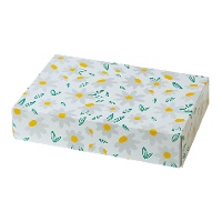 Caja de 23,5 x 16 x 5 cm de margaritas
