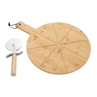 Tabla de 37 cm de pizza con corta pizza