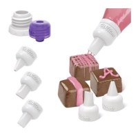 Kit de boquillas para decoraciones con chocolate - Wilton - 5 unidades
