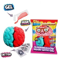 Cerebro de nube con gel y tatuaje de 53 gr