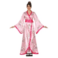 Disfraz de geisha floral para mujer