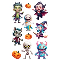 Pegatinas de Halloween de personajes