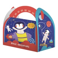 Caja de cartón del espacio aventura