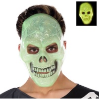 Máscara de esqueleto fluorescente
