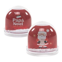 Bola de nieve portafotos de Papá Noel