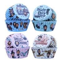 Cápsulas para cupcakes de Harry potter hechizos - 60 unidades