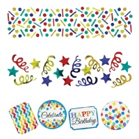 Confetti de Happy Birthday Arcoíris de 34 gr