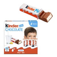 Kinder chocolate en barrita - 4 barritas