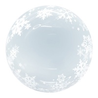 Globo orbz de copo de nieve de 45 cm - Party love