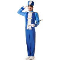 Disfraz de majorette azul claro para hombre