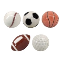 Figuras para roscón de deportes de 3,5 a 4 cm - Dekora - 50 unidades
