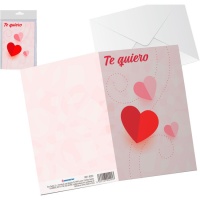 Tarjeta de felicitación Te quiero corazónes