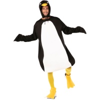 Disfraz de pingüino con gorro para adulto