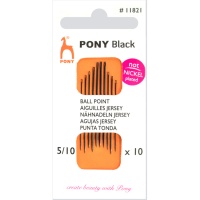 Agujas para jersey nº 5-10 - Pony - 10 unidades