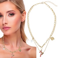 Collar de bastón de caramelo