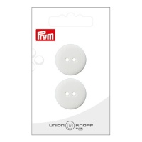 Botones blancos de 2,3 cm con dos agujeros - Prym - 2 unidades